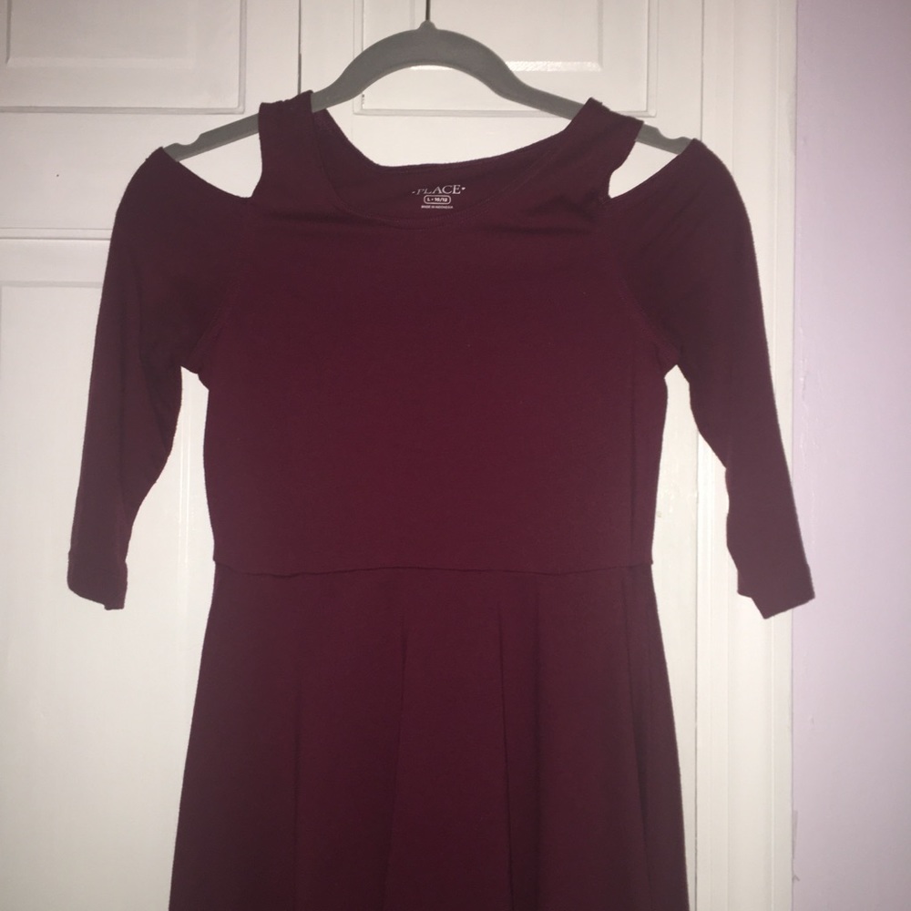 maroon dress